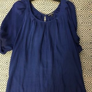 Royal blue blouse